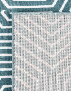 Aegean Blue 7' 10 x 10' Aakaar Rectangle Area Rug 85% Polypropylene & 15% Chenille Living Room Bedroom Carpet for Sale at Rug Engine