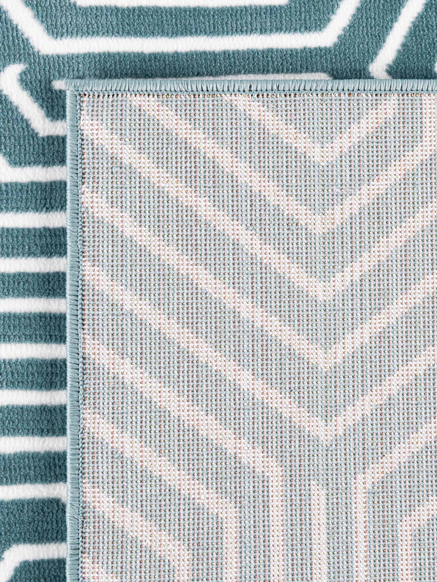 Aegean Blue 4' 1 x 6' 1 Aakaar Rectangle Area Rug 85% Polypropylene & 15% Chenille Living Room Bedroom Carpet for Sale at Rug Engine