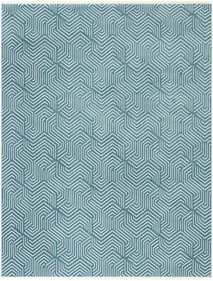 Aegean Blue 7' 10 x 10' Aakaar Rectangle Area Rug 85% Polypropylene & 15% Chenille Living Room Bedroom Carpet for Sale at Rug Engine