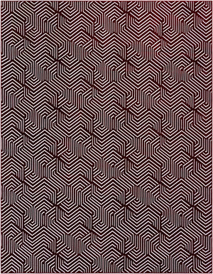 Burgundy Red 7' 10 x 10' Aakaar Rectangle Area Rug 85% Polypropylene & 15% Chenille Living Room Bedroom Carpet for Sale at Rug Engine