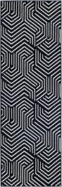 Midnight Blue 2' x 6' 1 Aakaar Runner Area Rug 85% Polypropylene & 15% Chenille Living Room Bedroom Carpet for Sale at Rug Engine