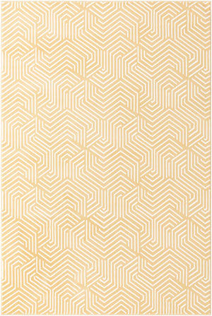 Yellow 5' 3 x 8' Aakaar Rectangle Area Rug 85% Polypropylene & 15% Chenille Living Room Bedroom Carpet for Sale at Rug Engine