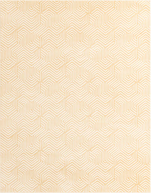Yellow 7' 10 x 10' Aakaar Rectangle Area Rug 85% Polypropylene & 15% Chenille Living Room Bedroom Carpet for Sale at Rug Engine