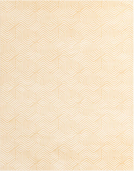 Yellow 7' 10 x 10' Aakaar Rectangle Area Rug 85% Polypropylene & 15% Chenille Living Room Bedroom Carpet for Sale at Rug Engine