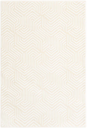 Ivory White 4' 1 x 6' 1 Aakaar Rectangle Area Rug 85% Polypropylene & 15% Chenille Living Room Bedroom Carpet for Sale at Rug Engine