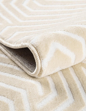 Ivory White 5' 3 x 8' Aakaar Rectangle Area Rug 85% Polypropylene & 15% Chenille Living Room Bedroom Carpet for Sale at Rug Engine