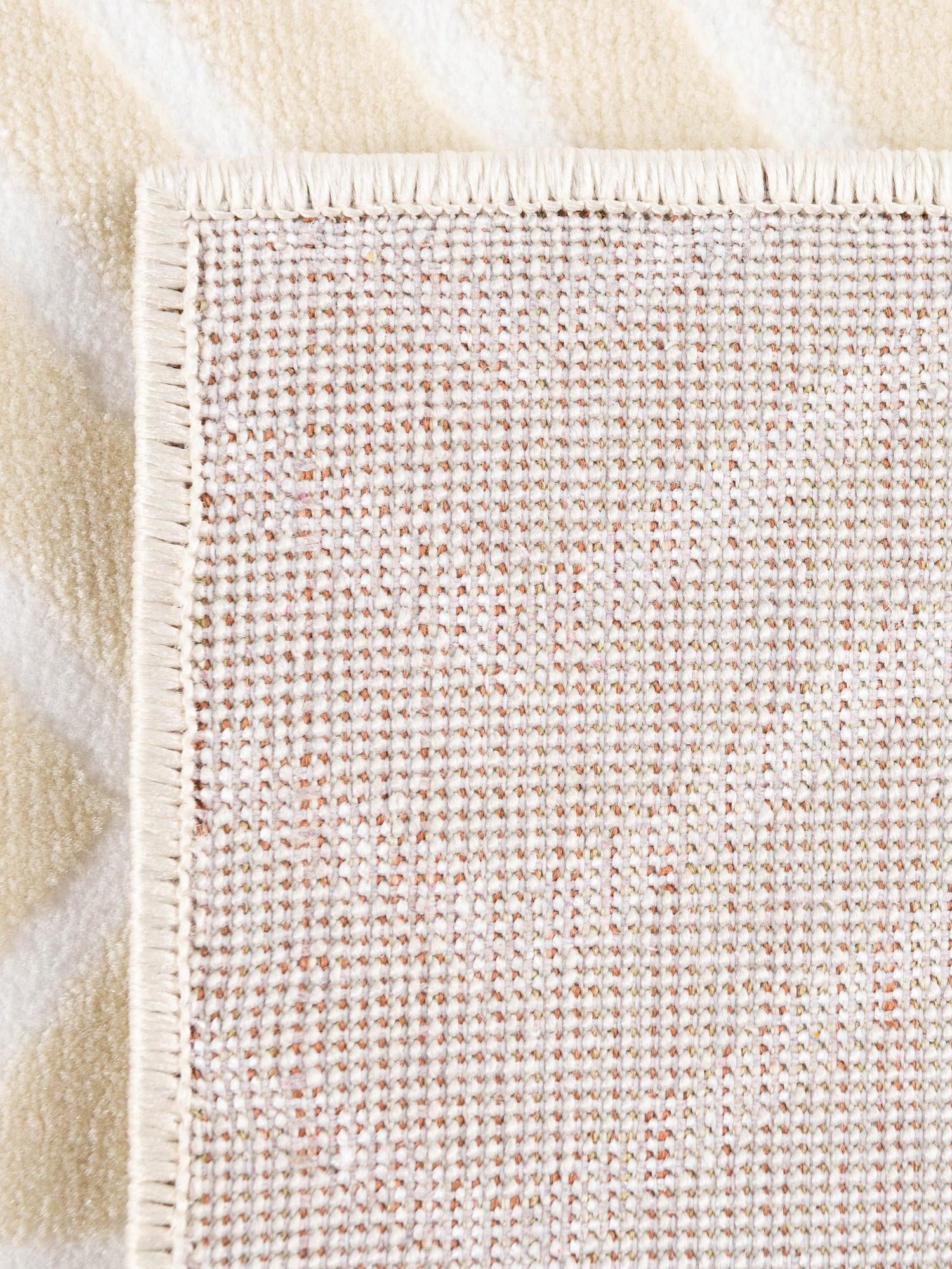 Ivory White 5' 3 x 8' Aakaar Rectangle Area Rug 85% Polypropylene & 15% Chenille Living Room Bedroom Carpet for Sale at Rug Engine
