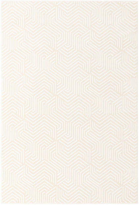 Ivory White 5' 3 x 8' Aakaar Rectangle Area Rug 85% Polypropylene & 15% Chenille Living Room Bedroom Carpet for Sale at Rug Engine