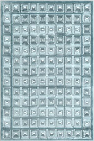 Aegean Blue 4' 1 x 6' 1 Aakaar Rectangle Area Rug 85% Polypropylene & 15% Chenille Living Room Bedroom Carpet for Sale at Rug Engine
