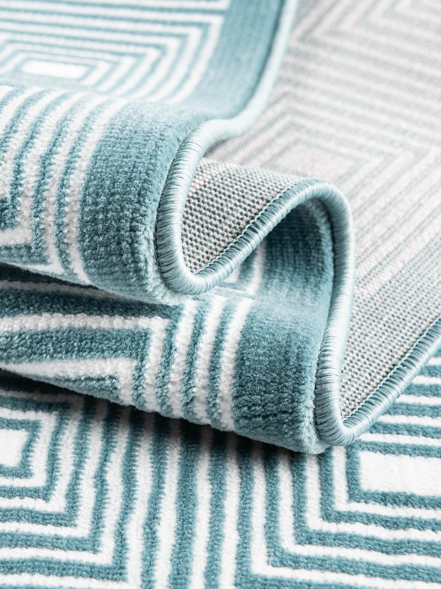Aegean Blue 5' 3 x 8' Aakaar Rectangle Area Rug 85% Polypropylene & 15% Chenille Living Room Bedroom Carpet for Sale at Rug Engine