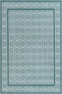 Aegean Blue 5' 3 x 8' Aakaar Rectangle Area Rug 85% Polypropylene & 15% Chenille Living Room Bedroom Carpet for Sale at Rug Engine