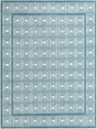 Aegean Blue 7' 10 x 10' Aakaar Rectangle Area Rug 85% Polypropylene & 15% Chenille Living Room Bedroom Carpet for Sale at Rug Engine