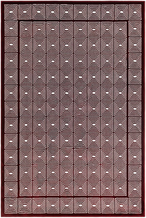 Burgundy Red 4' 1 x 6' 1 Aakaar Rectangle Area Rug 85% Polypropylene & 15% Chenille Living Room Bedroom Carpet for Sale at Rug Engine