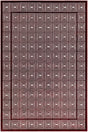Burgundy Red 4' 1 x 6' 1 Aakaar Rectangle Area Rug 85% Polypropylene & 15% Chenille Living Room Bedroom Carpet for Sale at Rug Engine