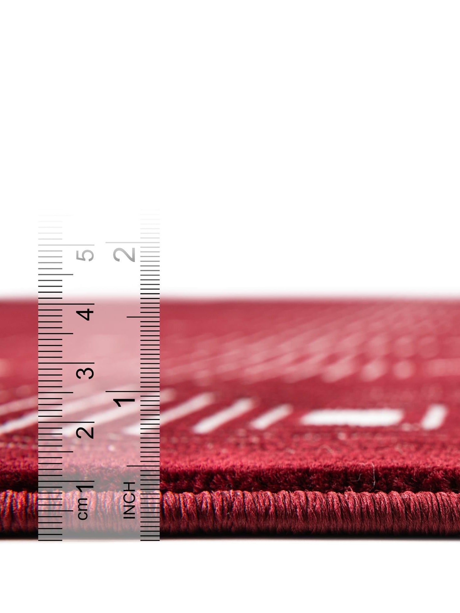 Burgundy Red 5' 3 x 8' Aakaar Rectangle Area Rug 85% Polypropylene & 15% Chenille Living Room Bedroom Carpet for Sale at Rug Engine