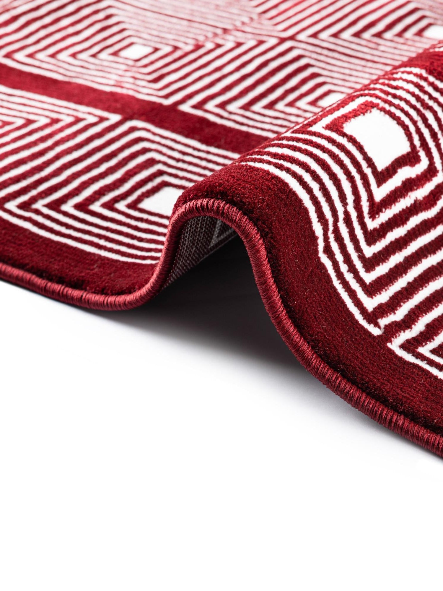 Burgundy Red 5' 3 x 8' Aakaar Rectangle Area Rug 85% Polypropylene & 15% Chenille Living Room Bedroom Carpet for Sale at Rug Engine