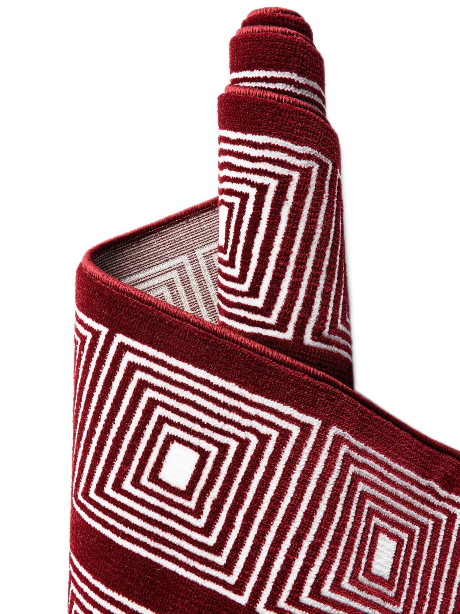 Burgundy Red 5' 3 x 8' Aakaar Rectangle Area Rug 85% Polypropylene & 15% Chenille Living Room Bedroom Carpet for Sale at Rug Engine