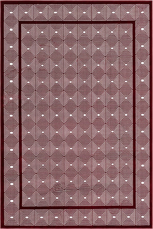 Burgundy Red 5' 3 x 8' Aakaar Rectangle Area Rug 85% Polypropylene & 15% Chenille Living Room Bedroom Carpet for Sale at Rug Engine