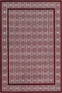 Burgundy Red 5' 3 x 8' Aakaar Rectangle Area Rug 85% Polypropylene & 15% Chenille Living Room Bedroom Carpet for Sale at Rug Engine