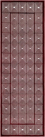 Burgundy Red 2' x 6' 1 Aakaar Runner Area Rug 85% Polypropylene & 15% Chenille Living Room Bedroom Carpet for Sale at Rug Engine