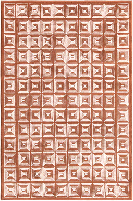 Dusty Pink 4' 1 x 6' 1 Aakaar Rectangle Area Rug 85% Polypropylene & 15% Chenille Living Room Bedroom Carpet for Sale at Rug Engine