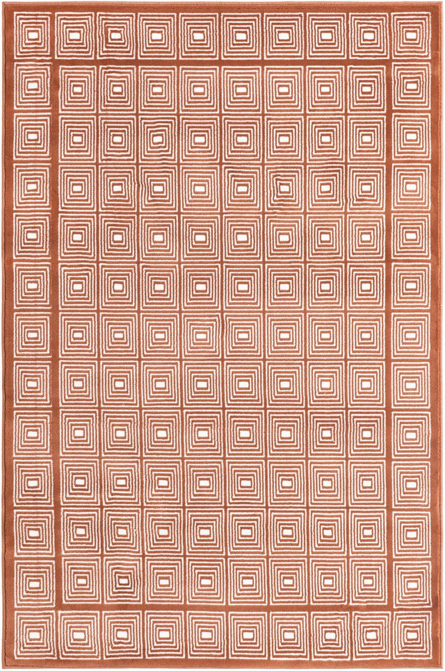 Dusty Pink 4' 1 x 6' 1 Aakaar Rectangle Area Rug 85% Polypropylene & 15% Chenille Living Room Bedroom Carpet for Sale at Rug Engine