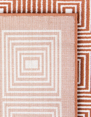 Dusty Pink 4' 1 x 6' 1 Aakaar Rectangle Area Rug 85% Polypropylene & 15% Chenille Living Room Bedroom Carpet for Sale at Rug Engine
