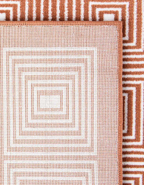 Dusty Pink 5' 3 x 8' Aakaar Rectangle Area Rug 85% Polypropylene & 15% Chenille Living Room Bedroom Carpet for Sale at Rug Engine