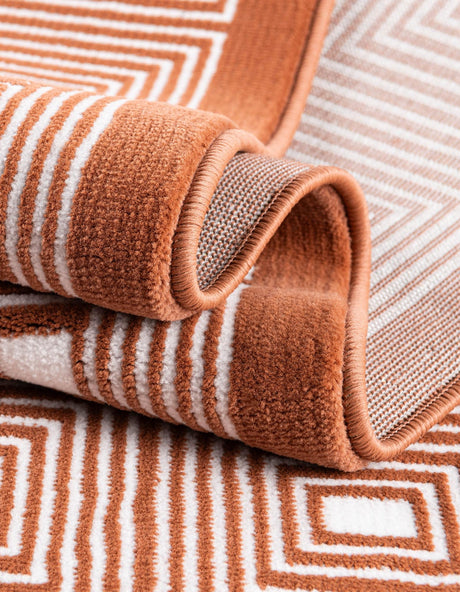 Dusty Pink 7' 10 x 10' Aakaar Rectangle Area Rug 85% Polypropylene & 15% Chenille Living Room Bedroom Carpet for Sale at Rug Engine