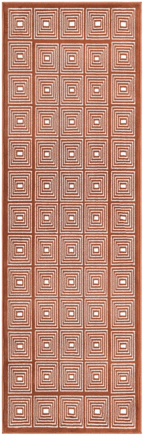 Dusty Pink 2' x 6' 1 Aakaar Runner Area Rug 85% Polypropylene & 15% Chenille Living Room Bedroom Carpet for Sale at Rug Engine