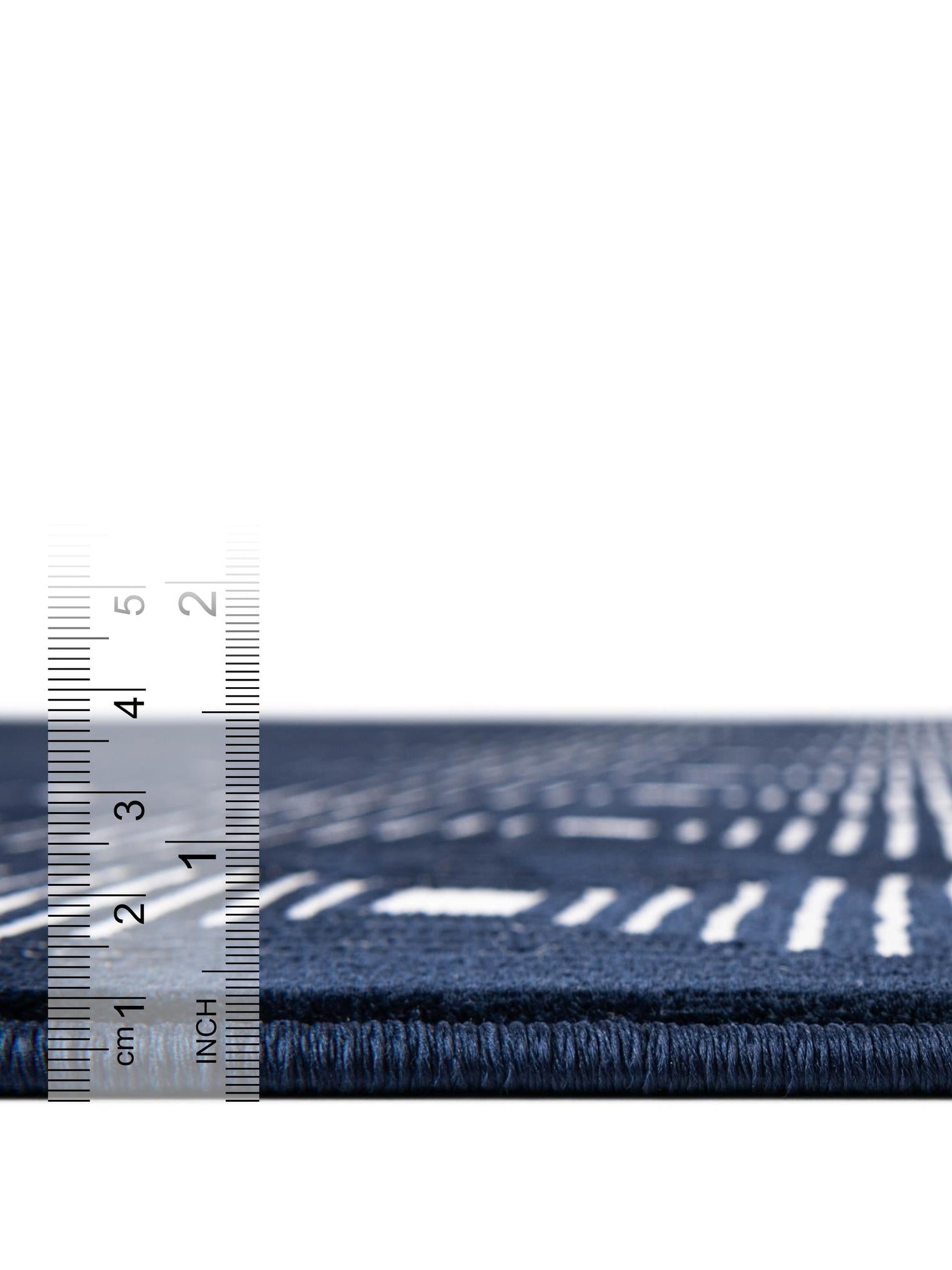 Midnight Blue 5' 3 x 8' Aakaar Rectangle Area Rug 85% Polypropylene & 15% Chenille Living Room Bedroom Carpet for Sale at Rug Engine