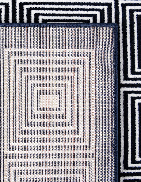 Midnight Blue 4' 1 x 6' 1 Aakaar Rectangle Area Rug 85% Polypropylene & 15% Chenille Living Room Bedroom Carpet for Sale at Rug Engine