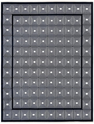 Midnight Blue 7' 10 x 10' Aakaar Rectangle Area Rug 85% Polypropylene & 15% Chenille Living Room Bedroom Carpet for Sale at Rug Engine