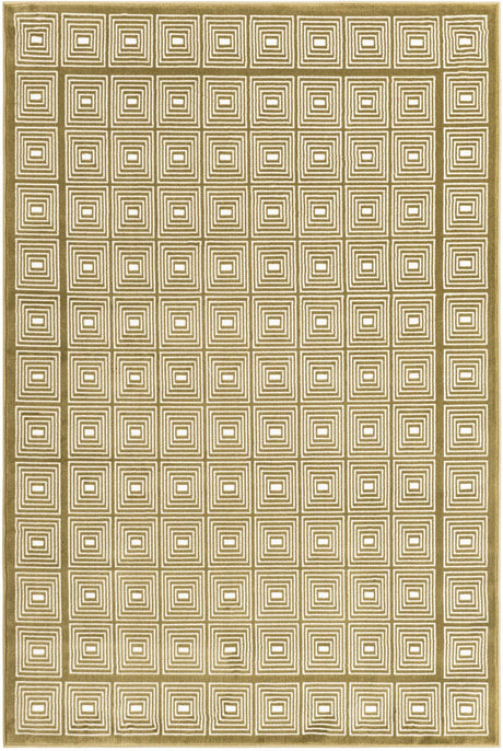 Olive Green 4' 1 x 6' 1 Aakaar Rectangle Area Rug 85% Polypropylene & 15% Chenille Living Room Bedroom Carpet for Sale at Rug Engine