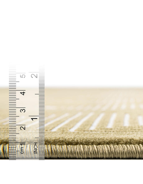 Olive Green 5' 3 x 8' Aakaar Rectangle Area Rug 85% Polypropylene & 15% Chenille Living Room Bedroom Carpet for Sale at Rug Engine
