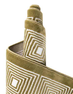 Olive Green 4' 1 x 6' 1 Aakaar Rectangle Area Rug 85% Polypropylene & 15% Chenille Living Room Bedroom Carpet for Sale at Rug Engine