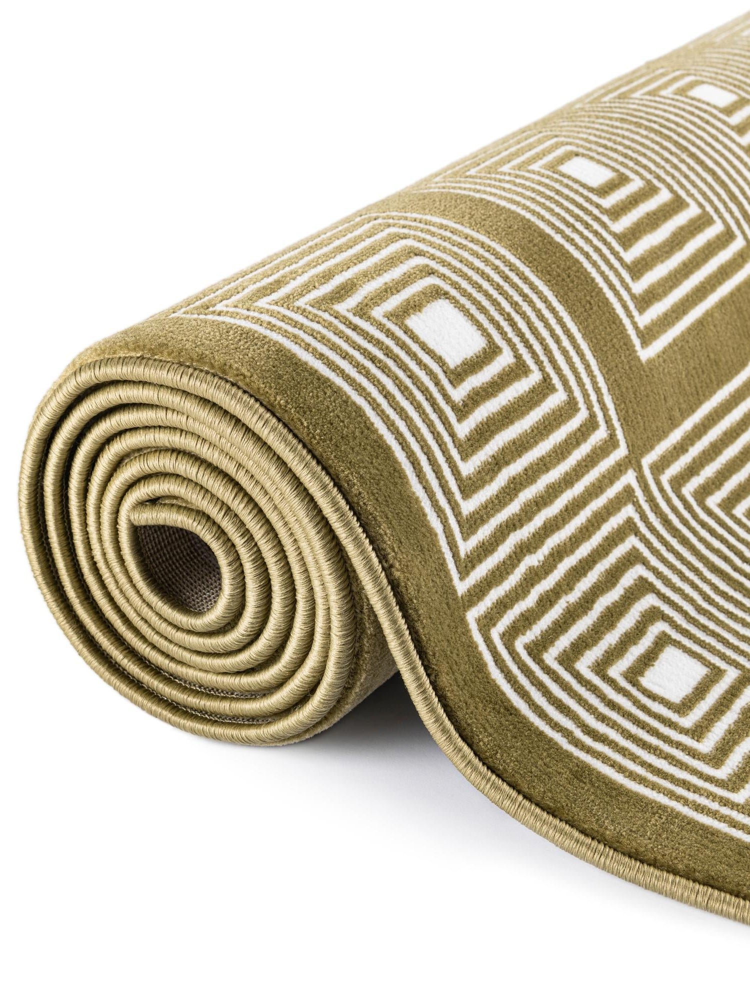 Olive Green 5' 3 x 8' Aakaar Rectangle Area Rug 85% Polypropylene & 15% Chenille Living Room Bedroom Carpet for Sale at Rug Engine