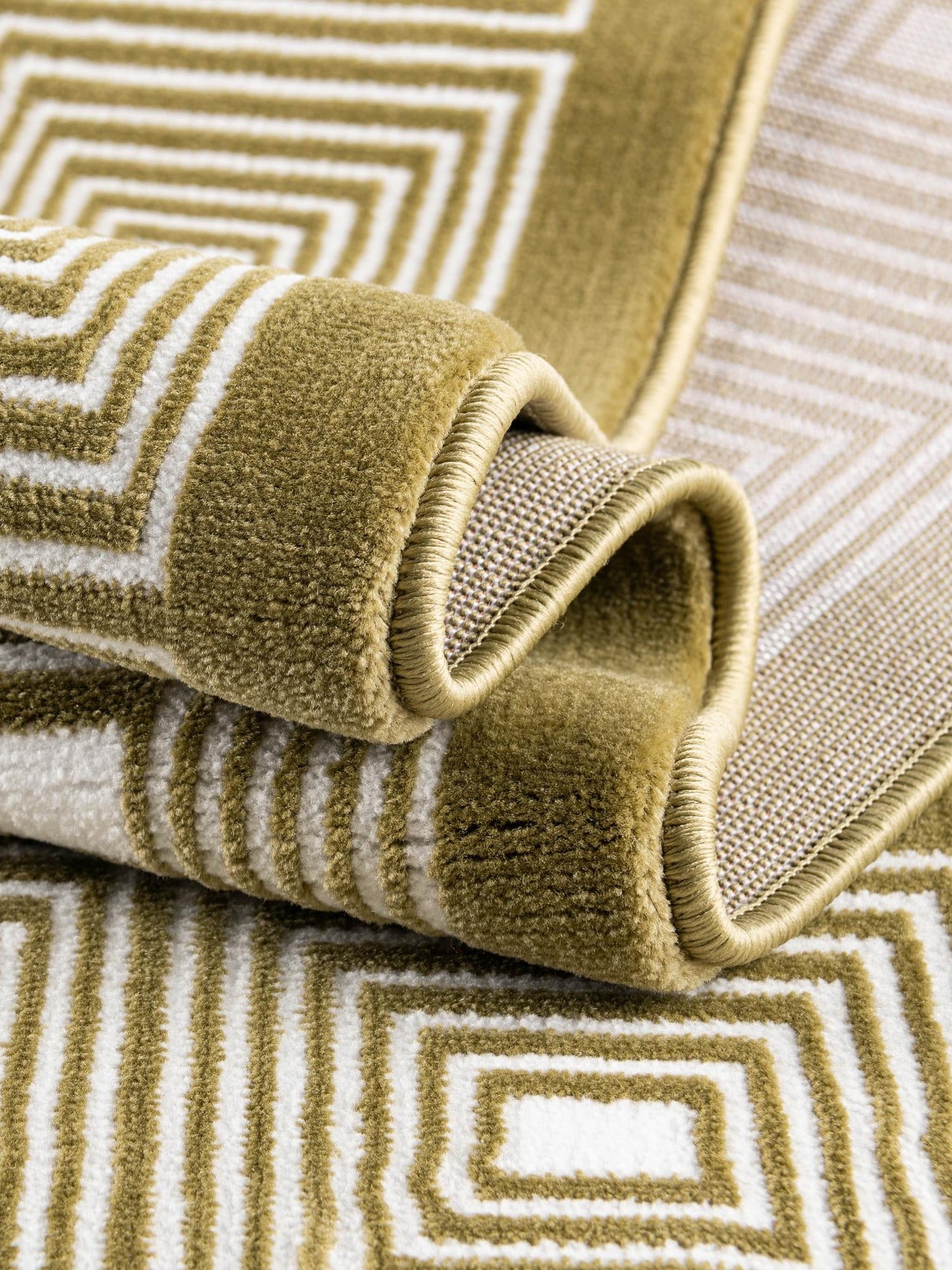 Olive Green 7' 10 x 10' Aakaar Rectangle Area Rug 85% Polypropylene & 15% Chenille Living Room Bedroom Carpet for Sale at Rug Engine
