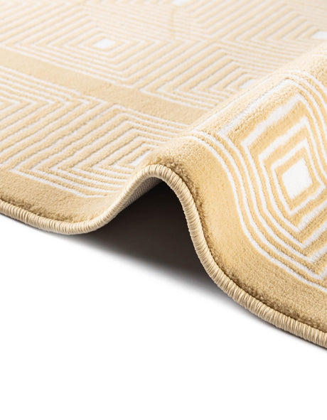 Yellow 7' 10 x 10' Aakaar Rectangle Area Rug 85% Polypropylene & 15% Chenille Living Room Bedroom Carpet for Sale at Rug Engine