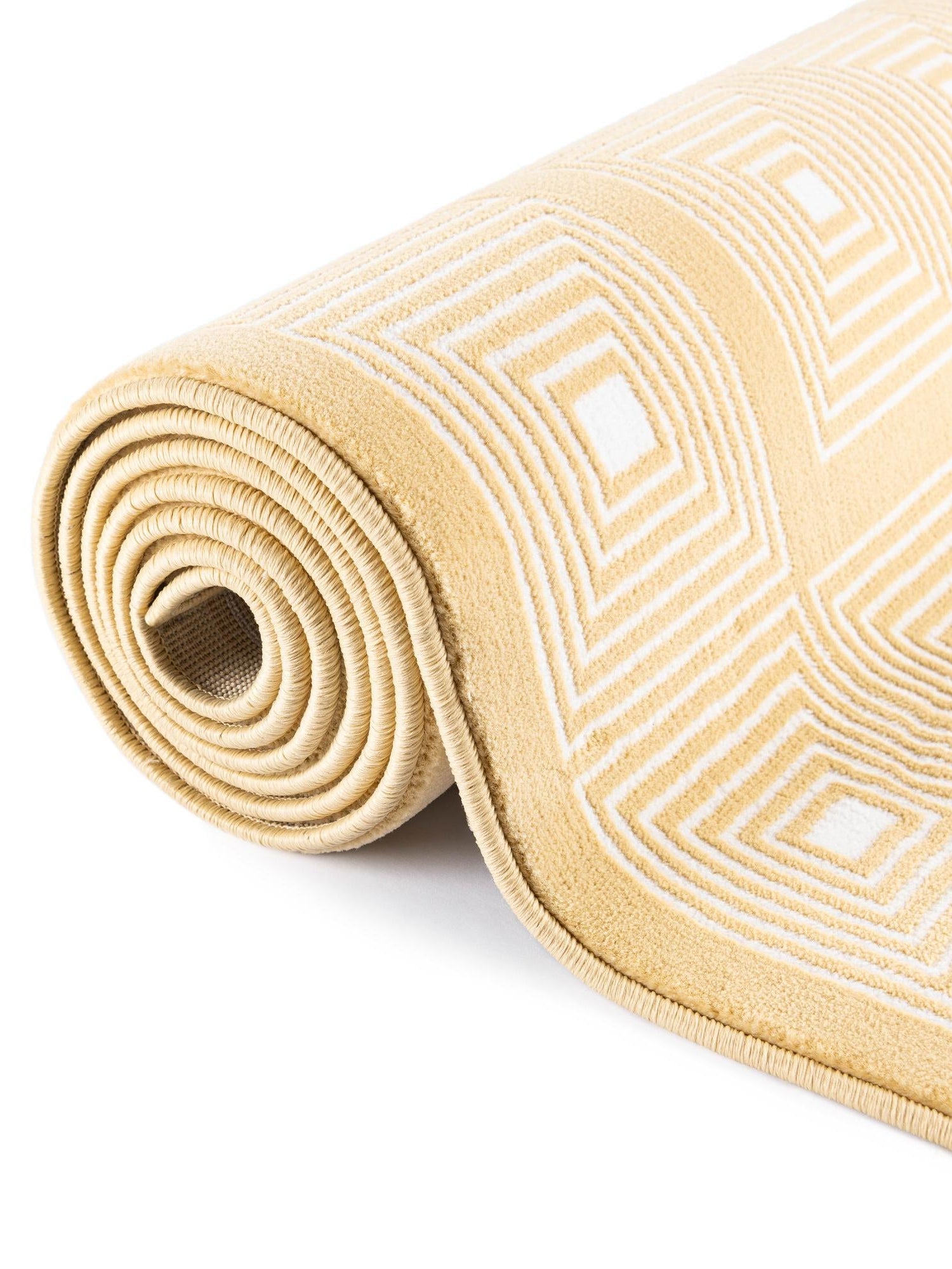 Yellow 7' 10 x 10' Aakaar Rectangle Area Rug 85% Polypropylene & 15% Chenille Living Room Bedroom Carpet for Sale at Rug Engine