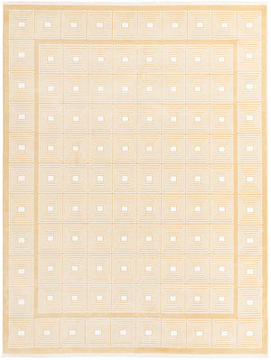 Yellow 7' 10 x 10' Aakaar Rectangle Area Rug 85% Polypropylene & 15% Chenille Living Room Bedroom Carpet for Sale at Rug Engine