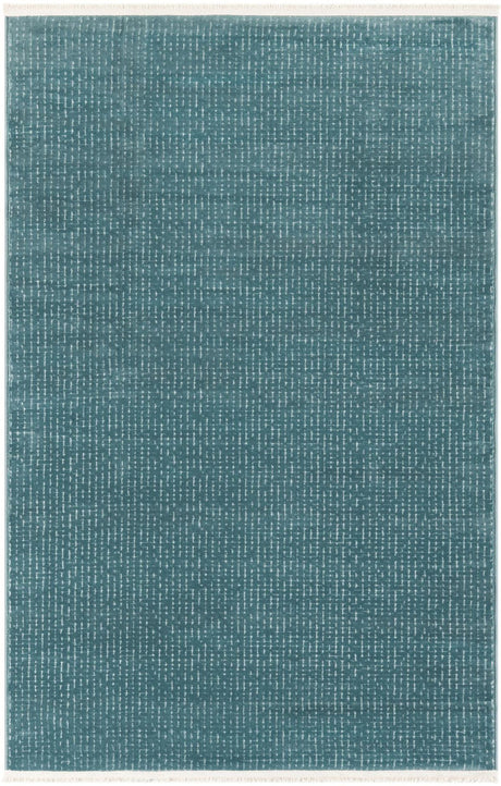 Aegean Blue 4' 1 x 6' 1 Aakaar Rectangle Area Rug 85% Polypropylene & 15% Chenille Living Room Bedroom Carpet for Sale at Rug Engine