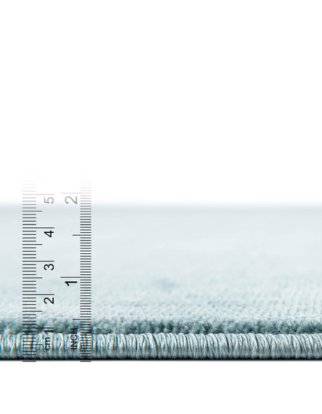 Aegean Blue 7' 10 x 10' Aakaar Rectangle Area Rug 85% Polypropylene & 15% Chenille Living Room Bedroom Carpet for Sale at Rug Engine