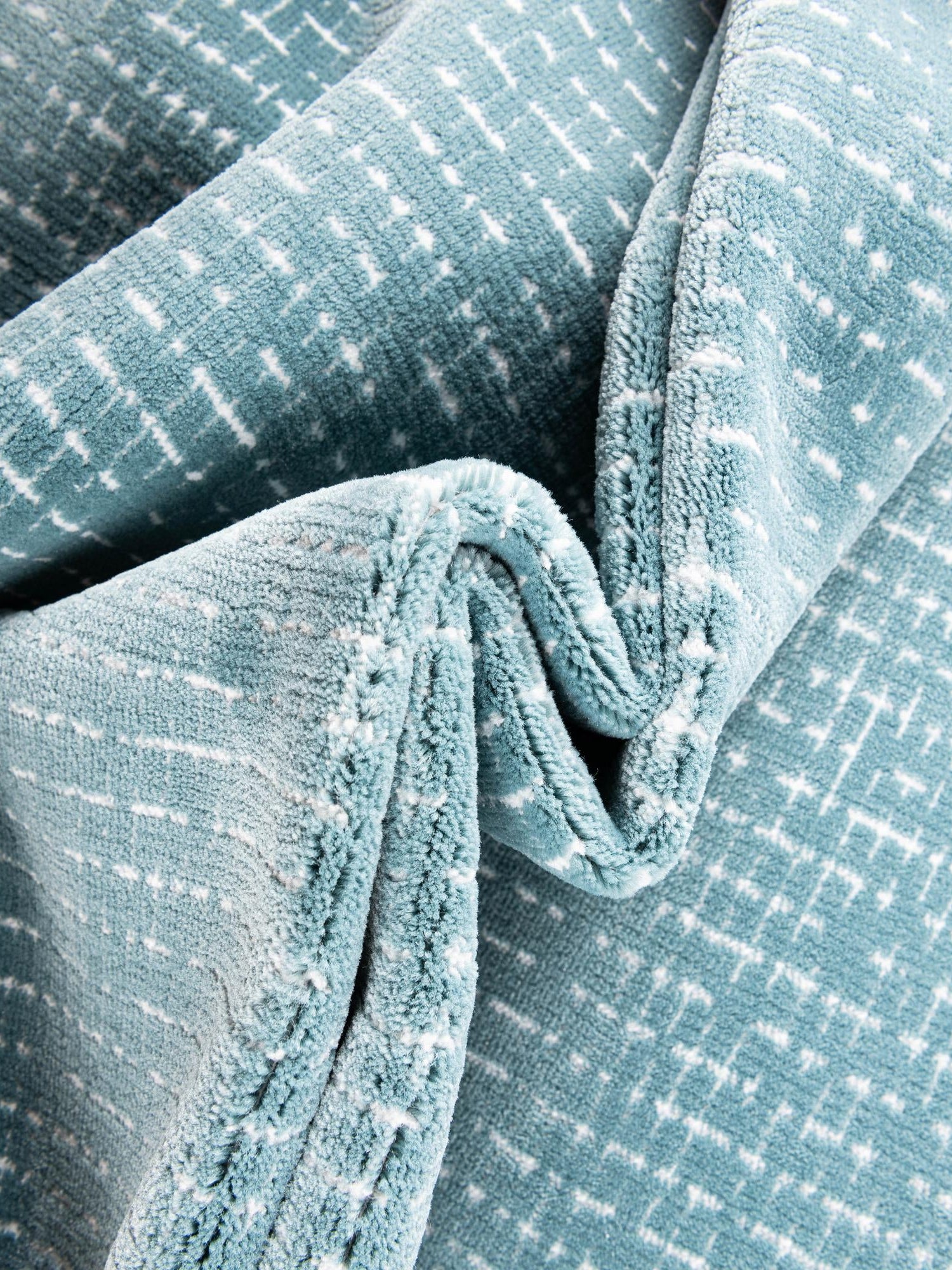 Aegean Blue 4' 1 x 6' 1 Aakaar Rectangle Area Rug 85% Polypropylene & 15% Chenille Living Room Bedroom Carpet for Sale at Rug Engine