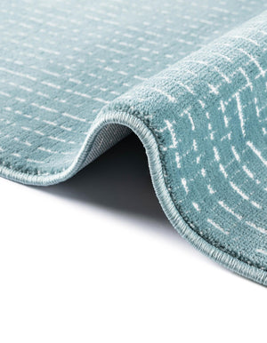 Aegean Blue 4' 1 x 6' 1 Aakaar Rectangle Area Rug 85% Polypropylene & 15% Chenille Living Room Bedroom Carpet for Sale at Rug Engine