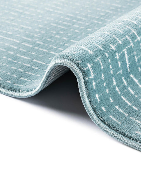 Aegean Blue 4' 1 x 6' 1 Aakaar Rectangle Area Rug 85% Polypropylene & 15% Chenille Living Room Bedroom Carpet for Sale at Rug Engine