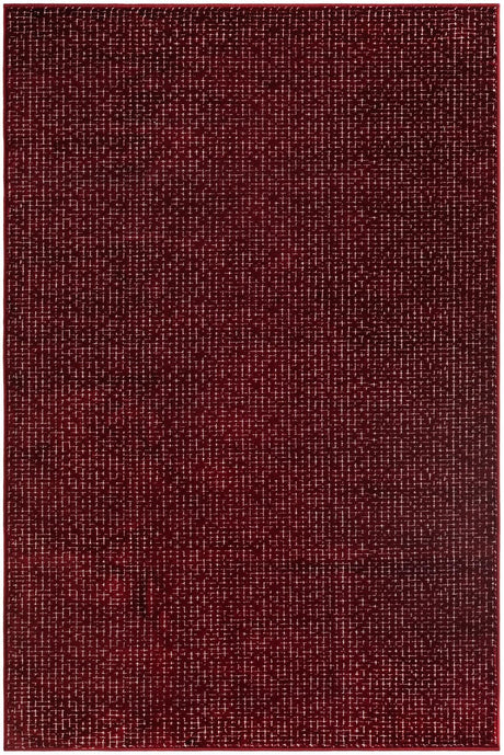 Burgundy Red 4' 1 x 6' 1 Aakaar Rectangle Area Rug 85% Polypropylene & 15% Chenille Living Room Bedroom Carpet for Sale at Rug Engine