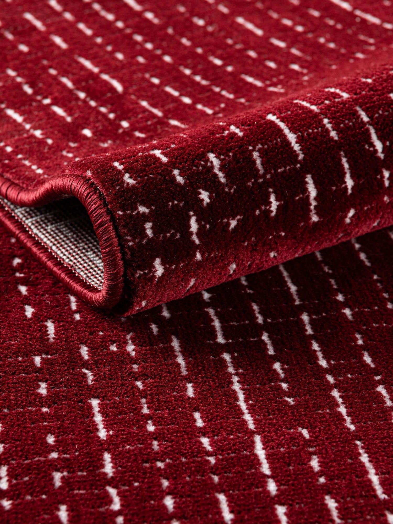 Burgundy Red 7' 10 x 10' Aakaar Rectangle Area Rug 85% Polypropylene & 15% Chenille Living Room Bedroom Carpet for Sale at Rug Engine