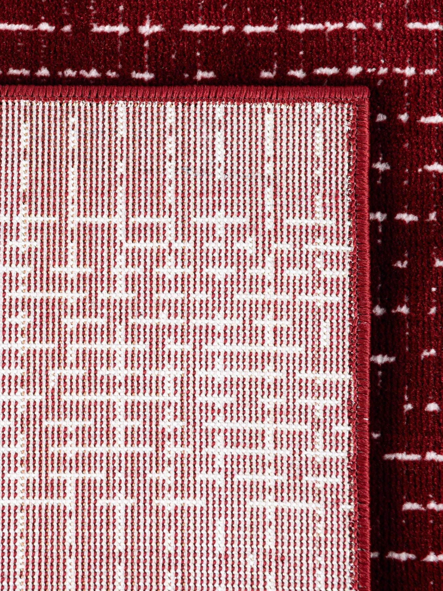 Burgundy Red 7' 10 x 10' Aakaar Rectangle Area Rug 85% Polypropylene & 15% Chenille Living Room Bedroom Carpet for Sale at Rug Engine