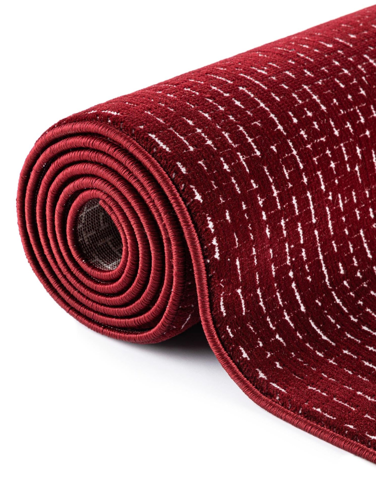Burgundy Red 7' 10 x 10' Aakaar Rectangle Area Rug 85% Polypropylene & 15% Chenille Living Room Bedroom Carpet for Sale at Rug Engine